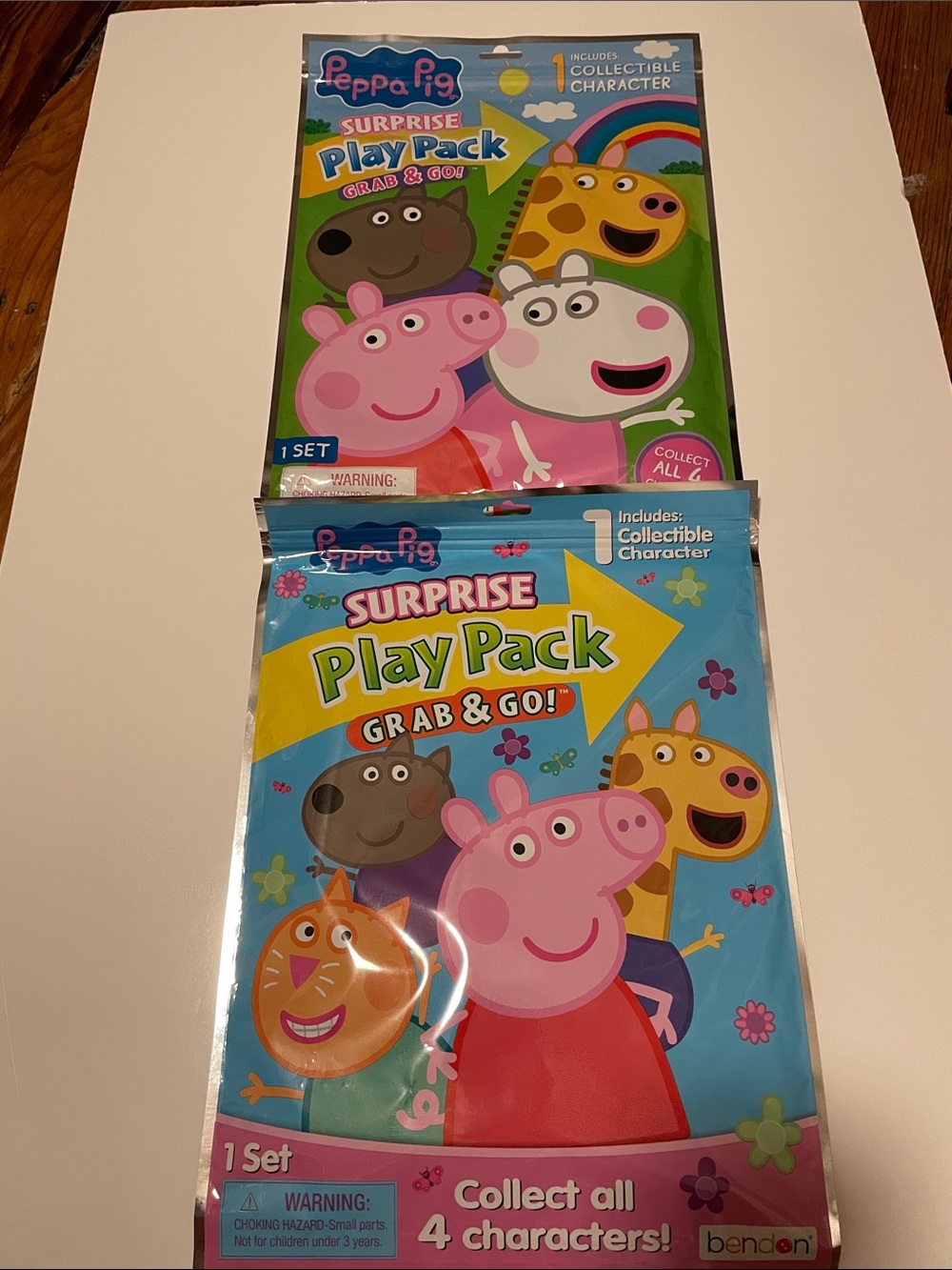 Bendon Peppa Pig Surprise Play Pack Grab & Go Sticker Kids Activities set of 2